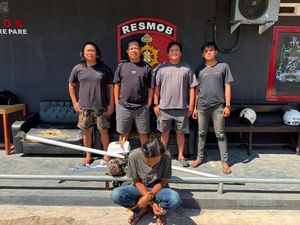 Residivis Curi Mesin Perahu Nelayan di Pantai Cempae Parepare Ditangkap
