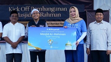 BCA Syariah Bangun Masjid Ar Rahman di Aceh Tamiang