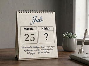 Kalender Hijriah Hari Ini 25 Juli 2026: Tanggal, Bulan, dan Tahunnya
