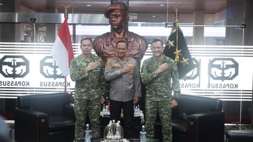 Silaturahmi Kapolda Metro-Pangdam Jaya-Pangkopassus, Tegaskan TNI-Polri Solid