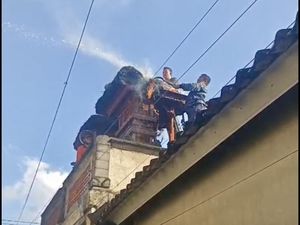 Merajan Warga Klungkung Ludes Terbakar, Kerugian Ratusan Juta
