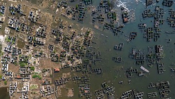 Kampung Tenggelam di Bendungan Karian Baru Pertama Kali Terlihat Sejak 2023
