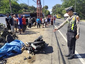 Adu Banteng Truk Vs Mio di Bedono Semarang, 1 Orang Tewas