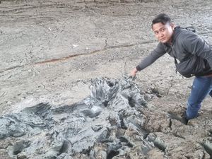Mayat Pria Bertato Ditemukan Terbenam Lumpur di Kersana Brebes