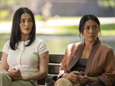 Serial Reacher season 4 (2026) Agnez Mo dan Anggun C. Sasmi dalam Reacher season 4 (2026) Foto: (Prime Video)