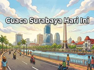 Hari Ini Surabaya Cerah Berawan dengan Suhu 32 Derajat Celsius