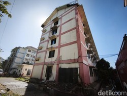 Penampakan Kebakaran di Rusunawa Kudu Semarang