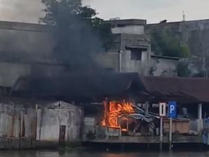 Kebakaran Kembali Terjadi di Pasar Lima Banjarmasin