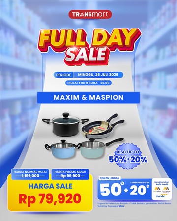 Beli Panci &amp; Teflon di Transmart Full Day Sale Dijamin Dapat Diskon Melimpah