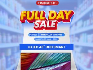 Beli Smart TV 43 di Transmart Full Day Sale Diskonnya Jutaan