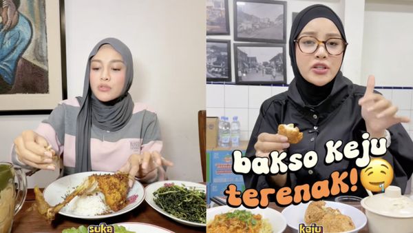 Kulineran di Bandung, Aurel Kepincut Ayam Goreng hingga Bakso Keju