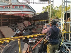 Tribun VIP Kejurnas Drift di Purwokerto Ambruk, Penonton Jadi Korban