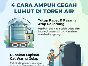 Lumut yang Tumbuh di Toren Air Bikin Jengkel, Ini 4 Cara Cegahnya