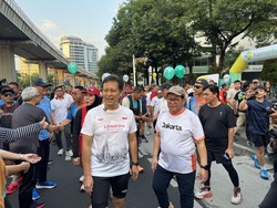 Jogging Bareng Menkes di CFD, Pram Sebut Animo Warga DKI Hidup Sehat Tinggi