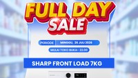 Hemat Dua Jutaan Belanja Mesin Cuci Sharp Front Load 7 Kg, Cuma di Transmart