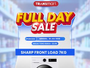 Hemat Dua Jutaan Belanja Mesin Cuci Sharp Front Load 7 Kg, Cuma di Transmart
