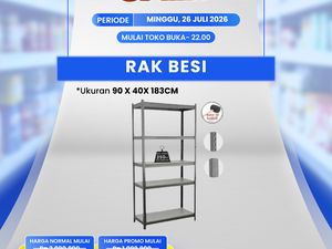 Transmart Full Day Sale! Beli Rak Besi Semurah Ini