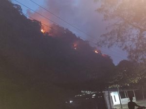 Kebakaran di Puncak Habibie Sukabumi, Sudah 7 Jam Membara!