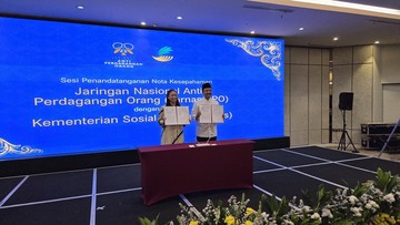 Mensos Teken Mou dengan Jarnas TPPO soal Rehabilitasi Korban Perdagangan Orang