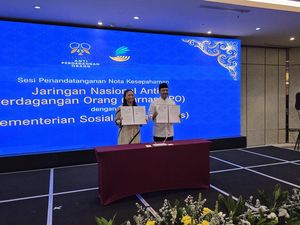 Mensos Teken Mou dengan Jarnas TPPO soal Rehabilitasi Korban Perdagangan Orang