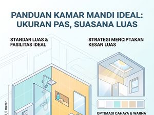 Jangan Sampai Sempit! Ini Luas Ideal Kamar Mandi yang Nyaman
