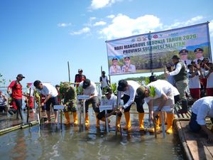 Hari Mangrove Sedunia 2026, Pemprov Sulsel Dorong Pemulihan Ekosistem Pesisir