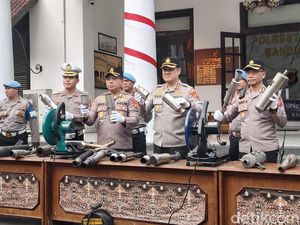 1.172 Knalpot Brong Berakhir di Atas Mesin Gerinda