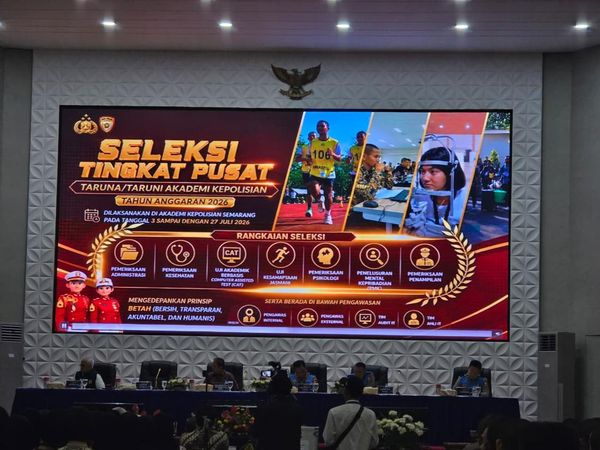 Momen Sidang Rekrutmen Taruna Akpol 2026, 350 Peserta Lolos Seleksi