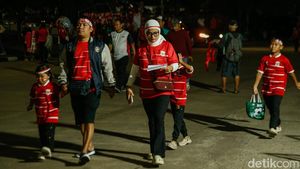 Suporter Merah Putih Ramaikan Pakansari Sambut Laga Indonesia vs Kamboja