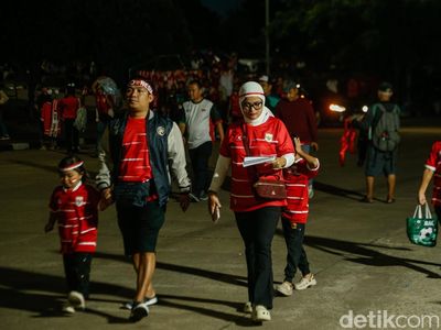 Suporter Merah Putih Ramaikan Pakansari Sambut Laga Indonesia vs Kamboja