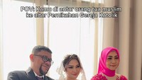 Viral! Beda Agama, Orangtua Antar Anak Nikah ke Gereja Katolik Disorot