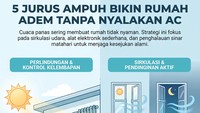 Infografis: Jurus Jitu Bikin Rumah Adem Tanpa AC