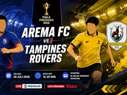 Link Live Streaming Tampines Rovers vs Arema FC, Kick Off 15.30 WIB