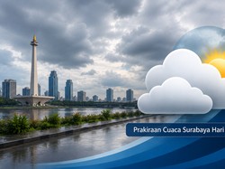 Surabaya Berawan tapi Agak Gerah dengan Suhu 31 Derajat Celsius