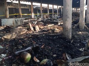 101 Pedagang Terdampak Kebakaran Pasar di Klaten, Kerugian Rp 3 M