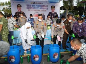 Polda Sumsel Musnahkan 19,4 Kg Sabu, Klaim Selamatkan 38 Ribu Jiwa