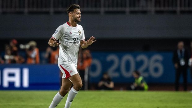 Timnas Indonesia kalahkan Kamboja Pesepak bola Timnas Indonesia Jens Raven berselebrasi bersama usai membobol gawang Kamboja pada pertandingan Grup A ASEAN Championship atau Piala AFF 2026 di Stadion Gelora Pakansari, Kabupaten Bogor, Jawa Barat, Senin (27/7/2026). Timnas Indonesia mengalahkan Kamboja dengan skor akhir 5-1. ANTARA FOTO/Bayu Pratama S/foc.
