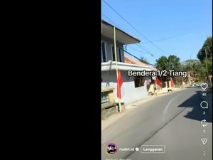 Viral Bendera Setengah Tiang Jelang HUT RI di Tasikmalaya, Ini Penjelasannya