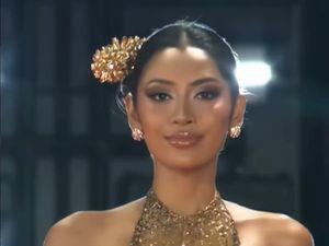 Agnes Rahajeng Berkilau di Preliminary Miss Supranational 2026, Pakai Gaun Emas