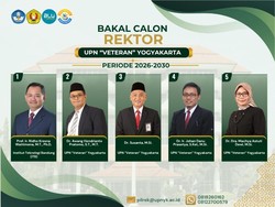 UPN Jogja Tetapkan 5 Bakal Calon Rektor 2026-2030, Ini Daftarnya
