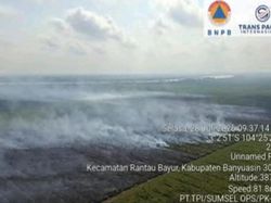 4 Helikopter Dikerahkan Padamkan Karhutla yang Meluas di Banyuasin