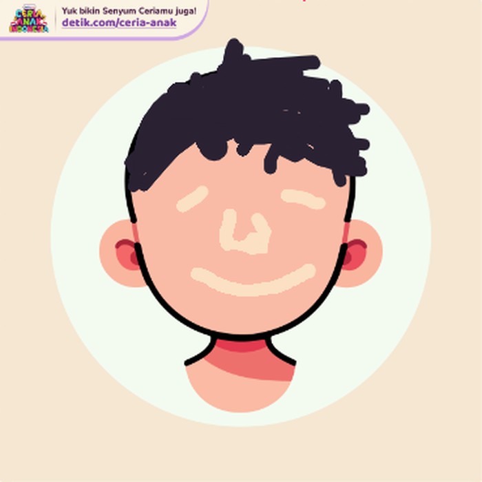 Sketsa wajah karya Wahyu