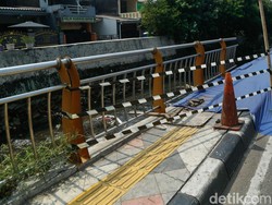 Setahun Sudah Amblas, Trotoar di Sawangan Depok Sedot Anggaran Rp 9,7 M