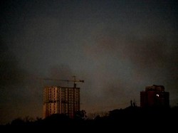 Rudal Balistik Rusia Bikin Langit Ibu Kota Ukraina Gelap Gulita