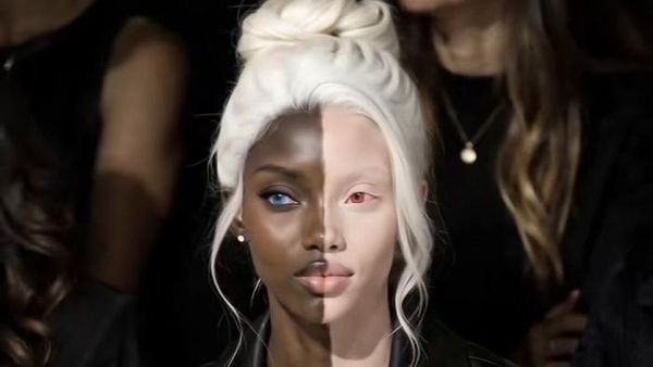 Model dengan Kulit 2 Warna Viral, Ternyata Bukan Manusia Asli