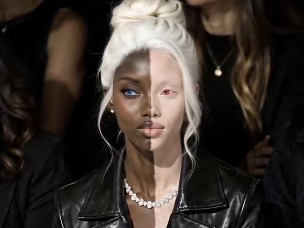 Model dengan Kulit 2 Warna Viral, Ternyata Bukan Manusia Asli