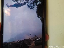 Viral Lapak Kios di Cisarua Bandung Porak-poranda Tersapu Angin Helikopter