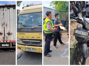 Truk Tabrak Motor Depan Pasar Kramat Jati, Ada Korban Tewas dan Terluka