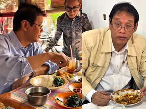 Momen Menkeu Purbaya Santai Makan Nasi Padang hingga Taoge Goreng