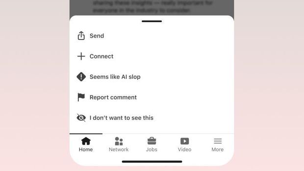 Report AI Slop LinkedIn LinkedIn merilis fitur baru untuk melaporkan konten AI Slop.
